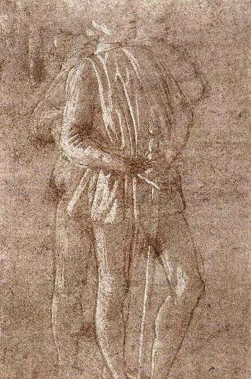Sandro Botticelli Study of two standing figures Spain oil painting art